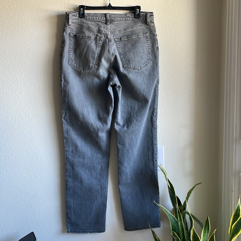 Abercrombie & Fitch The 90βs Straight Ultra High Rise Jeans 32L 14L Long Gray - Picture 4 of 5